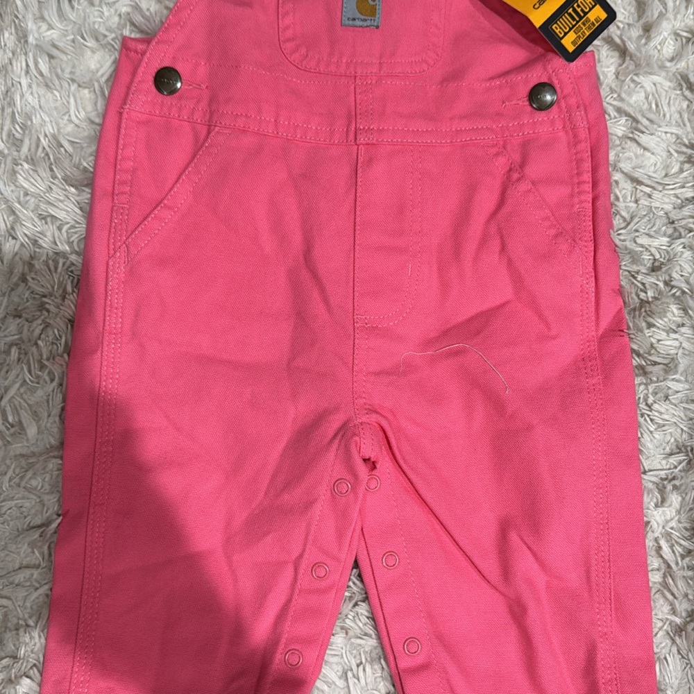 Carhartt Kids Bright Pink Overalls